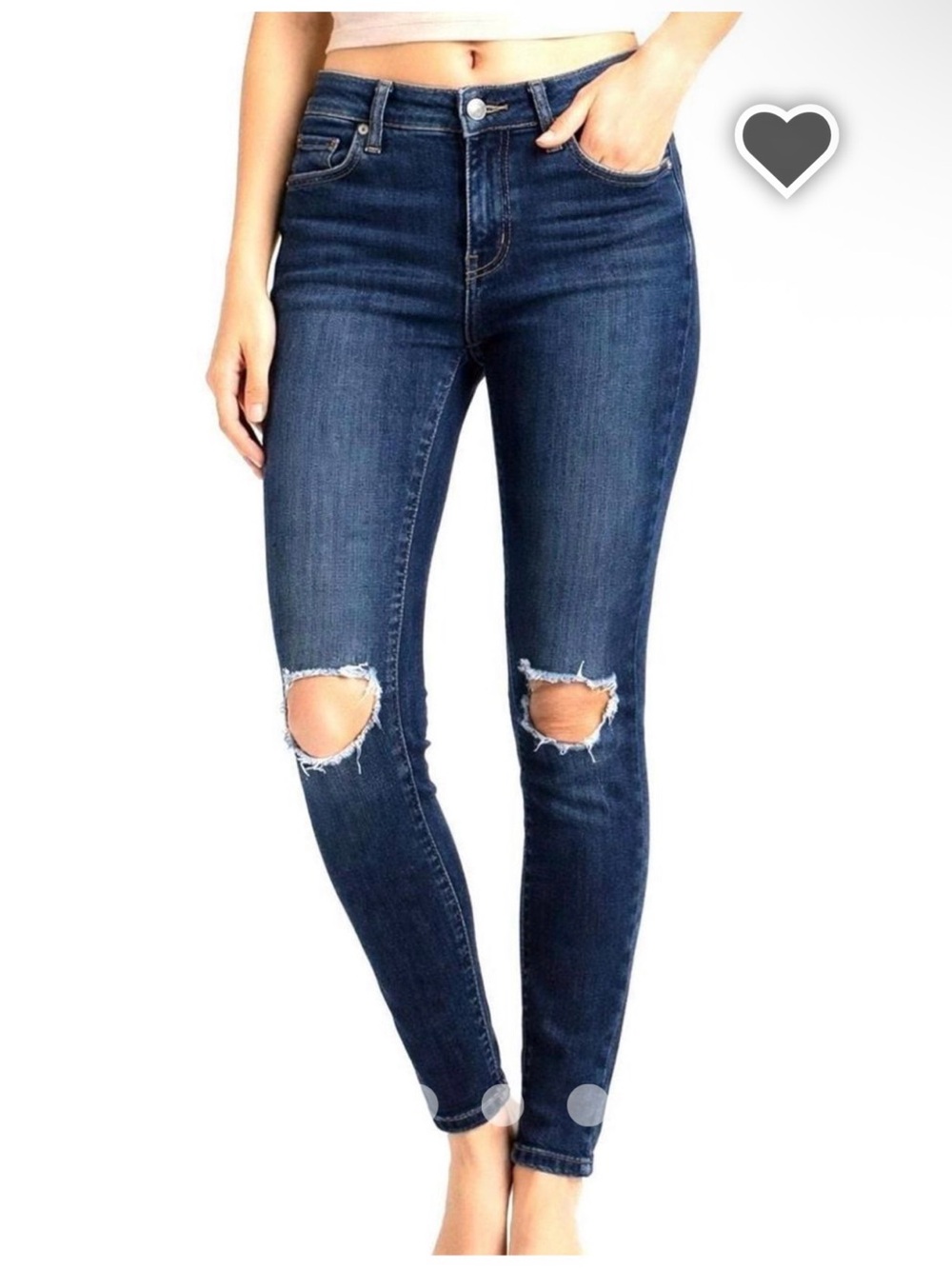 Free People Busted Knee Skinny Jeans Size 29